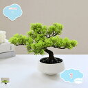 550円OFFクーポン 人工観葉植物 卓上 小さい ミニ鉢植え フェイクグリーン フェイク盆栽 松 長寿松 室内装飾 デコレーション 歓迎松 ミニ観葉植物 玄関...