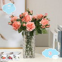 550円OFFクーポン 3本セット 造花 シルクフラワー バラ 自然な外観 枯れない花 薔薇 ローズ インテリア飾り おしゃれ ローズバラ造花 本物の手触り 枯...
