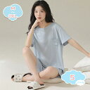 800円OFFクーポン パジャマ メンズ ポリエステル繊維 柔らかく軽い薄手の快適Tシャツ 2点セット 夏 無地パジャマ ホームウェア 適度なストレッチ ギフト...