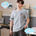 パジャマ メンズ 父の日 柔らかい 2点セット 半袖 柔らかく軽い薄手の快適Tシャツ ゆったり 無地 ルームワンピース オールシーズン 薄手スウェット 快適な眠...