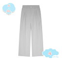 800円OFFクーポン スラックス ワイドパンツ パンツ ボトム メンズ 春 夏 秋 春服 夏服 秋服 吸水速乾 ストレッチ タック ゴムウエスト センタープレ...