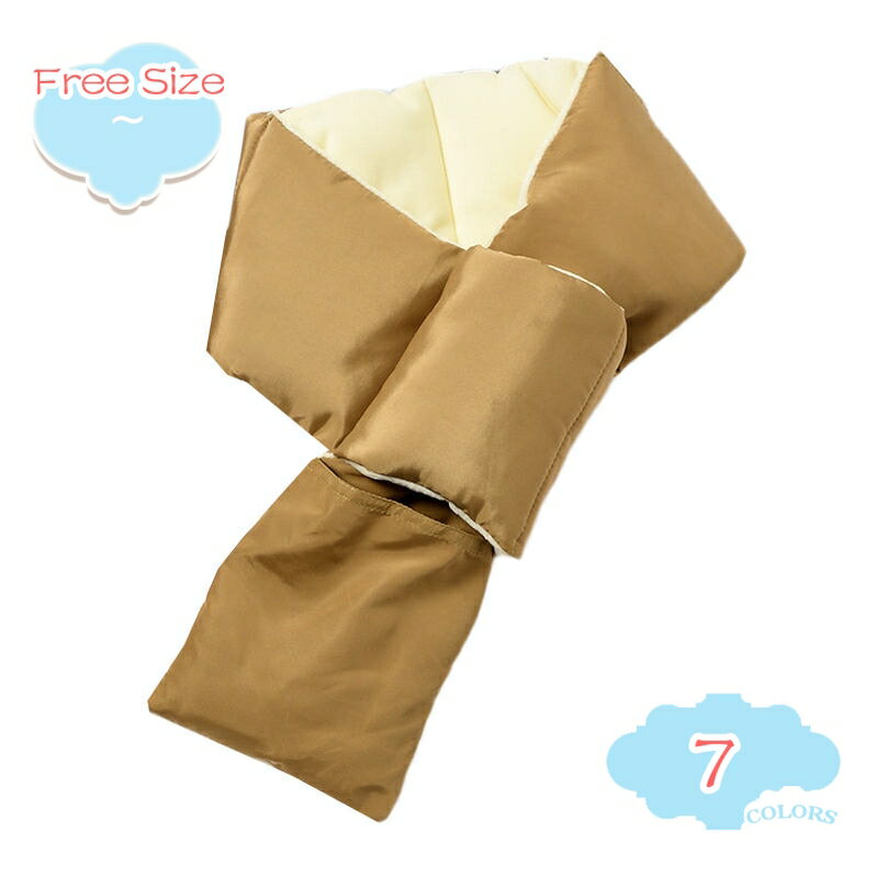 1000円OFFクーポン ダウン マフラー 防寒 暖かい エコダウン入り 軽量 ネックウォーマー 無地 シンプル..