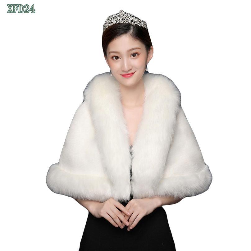 58%OFF衝撃セール★13606円⇒6803円! ファーケープ レデイース 花嫁 ケープ 可愛い 結婚式 フォーマル ウェディング ボレロ カーディガン 肩掛け ドレス ウエディング用 ショール ホワイト 発表会 披露宴 パーティ ふわふわ エレガント おしゃれ 豪華 shopcp shopcp-10085620 CPショップ サンプル画像3