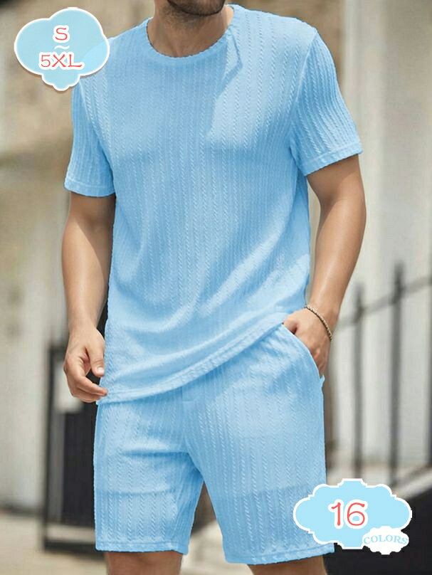 表地：ポリエステルメイン素材：ポリエステル【セット内容】Tシャツ+ハーフパンツ。トップスが着るだけでこなれ感をアップしてくれます。ショーツは太ももにスキマができるようにワイドシルエットで仕上げました！【快適生地】やわらかな素材で仕上げました。ルーズフィットで履き心地も抜群！通気性も良く、圧迫感もなく、履き心地も抜群です。優しい肌触りで快適に着こなせます。【便利なディテール】ウェストはゴムと紐で調節しやすくなって、リラックス感とストレスフリーでフィットな穿き心地。両サイドにポケットをしっかりと配置、機能性もアップ！【ロングシーズン使える】春から秋までロングシーズン使えるシンプルな半袖夏服メンズセットアップです！上下セットはもちろん、単品使いもしやすいおしゃれなセットアップです。【合わせやすい】半袖のTシャツとハーフパンツの上下セットアップです。上質な生地で、体の負担にならず、スポーツのテンションも上がってくれます。親友へのギフトや誕生日のプレゼントとしてもおすすめます。【商品仕様】 素材：ポリエステル、その他 対象：メンズ サイズ：S-5XL（単位：cm）サイズ表によって選択ください。　 季節：春 夏 秋 セット内容：半袖tシャツ＆ショートパンツ2点セット 【選ばれる理由】 盛夏に向けて通気性が良い素材を使用。 軽くてサラッと着れる肌触りのいい生地なので、ごわつきなく着用できるシャツセットアップです。 シーズンや流行に左右されないクルーネックのビッグTはメンズなら何枚でも持っていたい商品。 半袖＆短ズボンならではの開放感で、 蒸し暑い夏の夜も快適にお過ごいいただけます。 上下別で活用いただけるので、これ1着で色んなコーデを楽しめます！ ウエストはゴムで 適度に効いて、紐付きで便利です。 野暮ったくなり過ぎず、楽に履いていただける採寸にこだわりました。 【注意事項】 ※表示サイズがある場合、多少の誤差(約1-3cm、)が生じる場合がございます。 ※製造上、細かな汚れやシワ糸のほつれが発生する場合がございます。 ※モニターの発色の具合によって実際のものと色が異なる場合が御座います。 【関連キーワード】セットアップ 2点セット 大きいサイズ 小さいサイズ カジュアル リクルート 卒園式 卒業式 入学式 入園式 お宮参り 七五三 結婚式 パーティー 謝恩会 通勤 服装 スカート パンツ 春 夏 秋以下の用語は検索参考用であり、商品内容の詳細説明ではございませんセットアップ メンズ 夏 長袖 春夏 半袖 長ズボン スポーツ ビジネス 春夏 セットアップ メンズ ビジネス シャツ 夏服 ジャージ tシャツ ゴルフ スーツ 夏 ストレッチセットアップ メンズ 夏 大きいサイズ 夏服 メンズ 大きいサイズ セットアップ パッツ メンズ大きいサイズ夏物セットアップ 上下 部屋着ゆったり 父の日 プレゼントセットアップ キッズ 130 女の子 男の子 100 大きいサイズ スーツ 半袖 春 キッズ 半袖 半袖 セットアップ キッズ スポーツ デニム セットアップ キッズ ダンス　男の子 ダンス 女の子 夏ジャージ メンズ 上下セットアップ 春 秋 トレンド スウェット セットアップ 長袖 トップス パンツ ズポン 春 ジャケット 春服 長袖 ジャケット 上下セット 春 夏