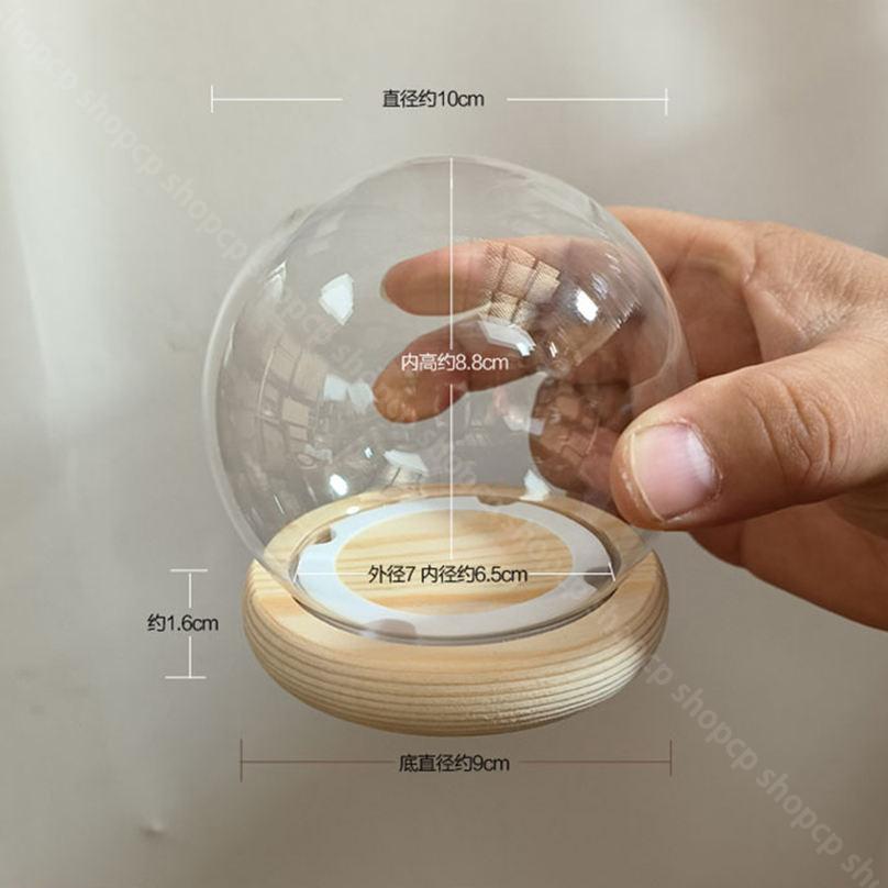 300円OFFクーポン ディスプレイケース 透明ガラスドーム インテリア 永生花 フィギ...