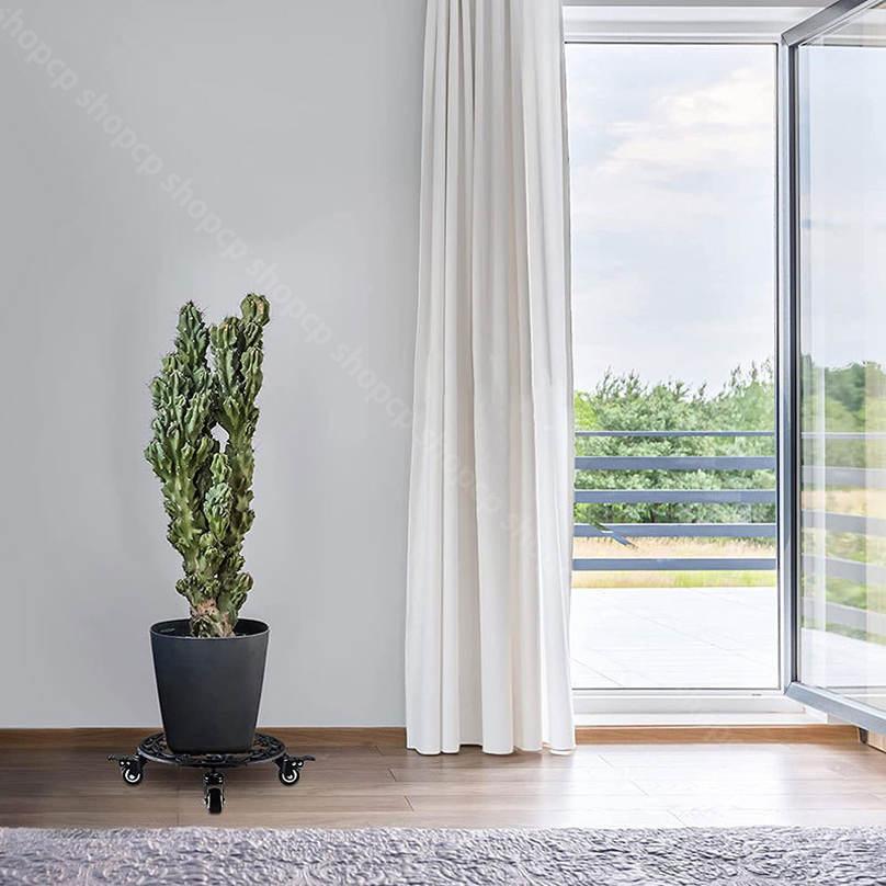 1000円OFFクーポン キャスター付き観葉植物台 丸型 スタンド 鉢置き台 キャスター...
