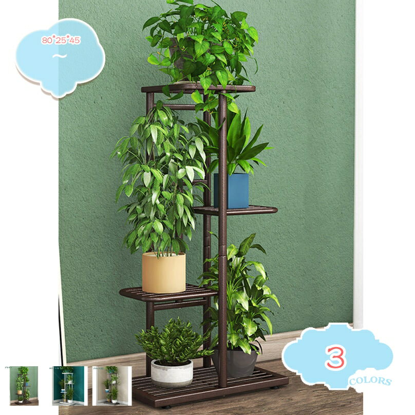 500円OFFクーポン フラワースタンド プランタースタンド ガーデンラック 花台 鉄製...