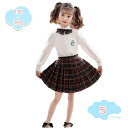 1650円OFFクーポン 卒業式スーツ 女の子 子供スーツ セットアップ 無地 夏 長袖 シャツ 無地スカート ガールズ 上下セット 2点セット 女の子スーツ ...