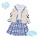3500円OFFクーポン 子供服 女の子 セットアップニット カーディガン+ ワンピース 2点セット 上下セット 長袖 フリーツ キッズ 長袖 入学式 学園風 ...