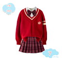800円OFFクーポン 子供服 女の子 セットアップ シャツ ニット カーディガン+ スカート 3点セット 上下セット 長袖 フリーツスカート キッズ 長袖 入...