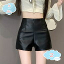 1650円OFFクーポン フェイクレザー ショートパンツ レディース PU皮 短パン ショーパン ボトムス セクシー スリムパンツ ホットパンツ 革パン 柔らかい おしゃれ 着痩せ ホットパンツ 美脚 Aライン ワイドパンツ 大きいサイズ ハイウエスト shopcp