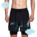 500円OFFクーポン 水着 メンズ 海水パンツ 圧縮インナー付き ポケット付き 通気 速乾 水着 メンズ サーフパンツ トランクス 海水パンツ 海パン 水陸両用 スイムウェア 短パン ボードショーツ 海水浴 プール shopcp