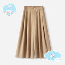 2000円OFFクーポン ワイドパンツ 夏 レディース ガウチョ 八分丈 無地 ワイド パンツ ハイウエスト かわいい 大きいサイズ ウエストゴム ゆったり ガウチョ パンツ 薄手 通気 涼しい ドレープ 個性的 体型カバー スカーチョ ディリー shopcp