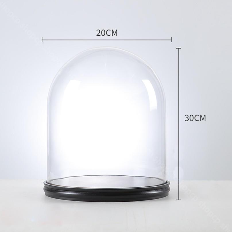 1000円OFFクーポン 透明ガラスカバー ジュエリー ブロック 防塵 台座付き 大型 フ...