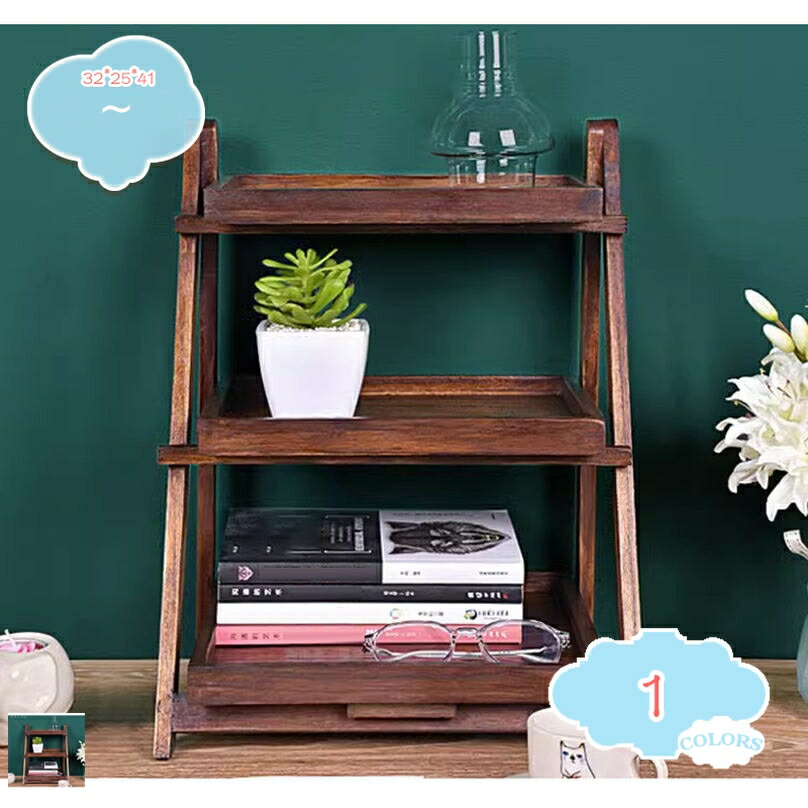 ウッドラック オープンラック 三段式 コーナーラック 多機能 オープンシェルフ 卓上ラック 机上ラック デスク上置き棚 雑貨収納 書類整理 小物収納