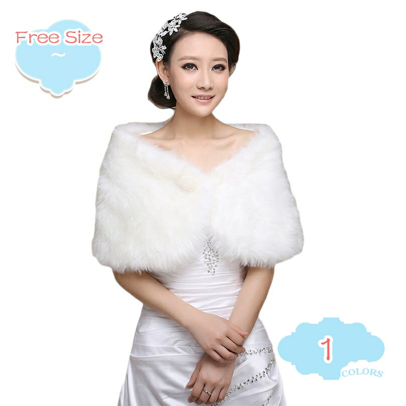 乐天商城 - 300円OFFクーポン ファーケープ レデイース 花嫁 ケープ 可愛い 結婚式 フォーマル ウェディング ボレロ カーディガン 肩掛け ドレス ウエディング用 ショール 発表会 披露宴 パーティ ふわふわ エレガント おしゃれ 豪華 リボン かわいい ファーストール shopcp
