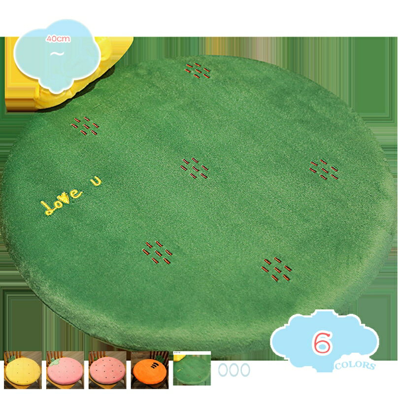Other - 座布団 直径40cm 円形 丸い ダイニングチェア ざぶとん 四季通用 座面クッション クッション ふわふわ もこもこ クッション かわいい 車用 柔らかい 洗えるカバー おしゃれ プレゼント オフィス/畳/椅子/車用/自宅用 shopcp