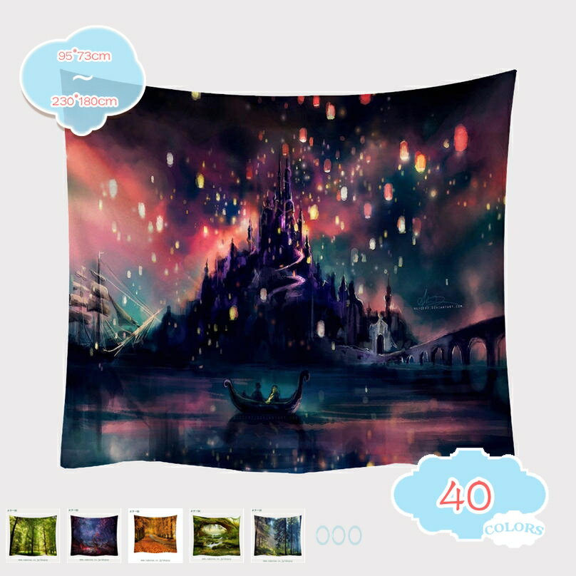 300円OFFクーポン 森の滝 タペストリー 自然風景 癒しの緑 おしゃれ 壁掛け 装飾布 インテリア ウォールアート 布ポスター 多機能 室内 窓や壁の飾り お店 森林 個性ギフト 清新 リラックス 木 渓流柄 雪山 雪松 雪景色 shopcp