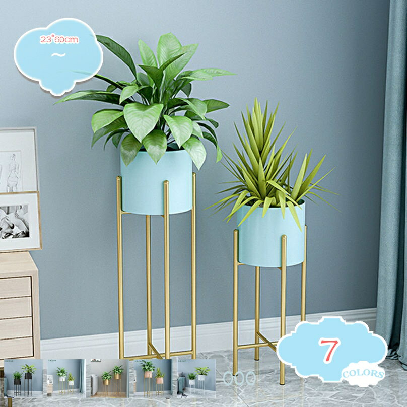 1000円OFFクーポン 鉢カバー おしゃれ アンティーク スチール 植木鉢カバー プランターカバー 軽量 折りたたみ 脚付 足つき 花台 フラワースタンド フラワーポット 観葉植物 鉢入れ 鉢スタンド スチールのスタンド付き ポットカバー shopcp