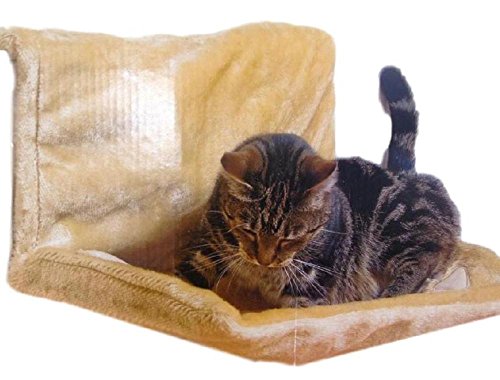 【SCGEHA】ハンモック ペット 猫 ねこ ネコ お昼寝 ベッド マット 手すりや椅子にワイヤーフックで引っかけるタイプです ベージュ 