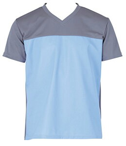 入浴介護ウェア入浴介護Tシャツ LL ブルー 403340 フットマーク