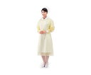 【あす楽】アイソレーションガウン(袖付) イエロー