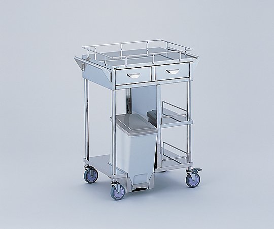 【無料健康相談 対象製品】【ナビス】足踏式ポリペール付処置車　KSC−PFH