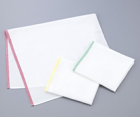 【アズワン】四方縫いフキン　イエロー