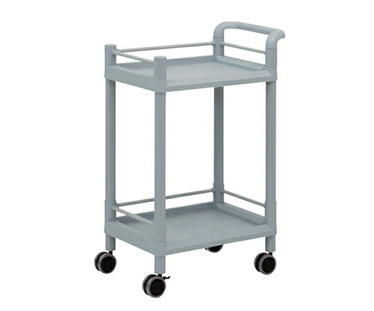 アズワン モバイルストレージカート 2段 610×370×897(ガード枠・ハンドル付) MSO11G