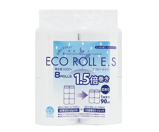 太洋紙業 トイレットペーパー　ECO　ROLL　E.S　8ロール入 ES90