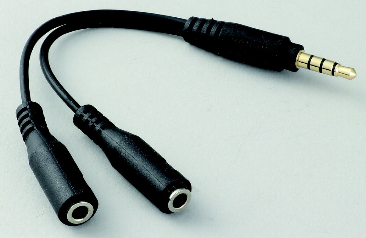 アーテック(Artec） オーディオ分配ケーブル (イヤホン+マイク用) ICT機器/OA機器 ICT機器/OA機器