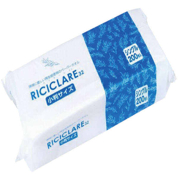 アーテック(Artec） RICICLARE(リチクラーレ)ペーパータオル小判200枚入 衛生用品 衛生消耗品 1