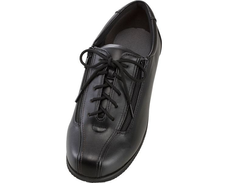 徳武産業 株式会社 コンフォート　7039　5E　左足 黒　S 介護シューズ/リハビリシューズ