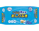 カミ商事 株式会社 エルモアいちばん　トイレに流せるおしりふき 480171　50枚