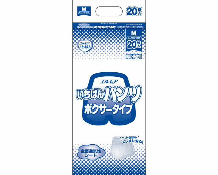 カミ商事(株) 業務用　エルモア　いちばんパンツボクサータイプ　M 452421→454121　20枚
