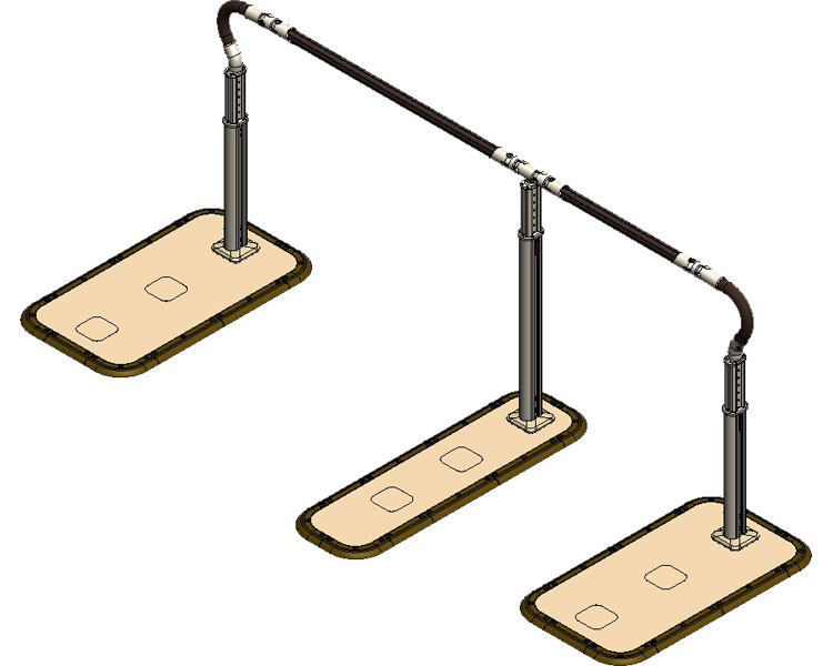 パナソニック エイジフリー 株式会社 スムーディ　ロング2400タイプ XPN-L80607　片手すり