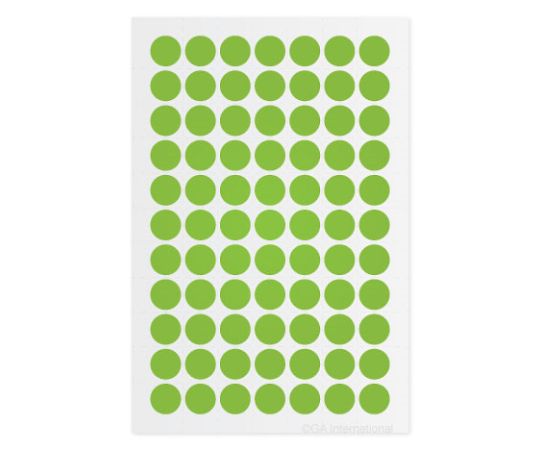 クライオドット　Φ11mmタイプ　緑　77ドット×6シート入 LT-11GA GA　International(3)