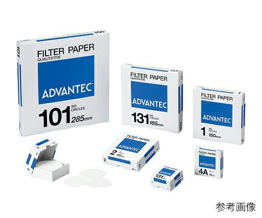 ADVANTEC 硬質濾紙　No.4A　100枚入 01411070 1箱(100枚入)