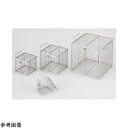 フタ付バスケット(持ち手付)100×100×100mm アズワン
