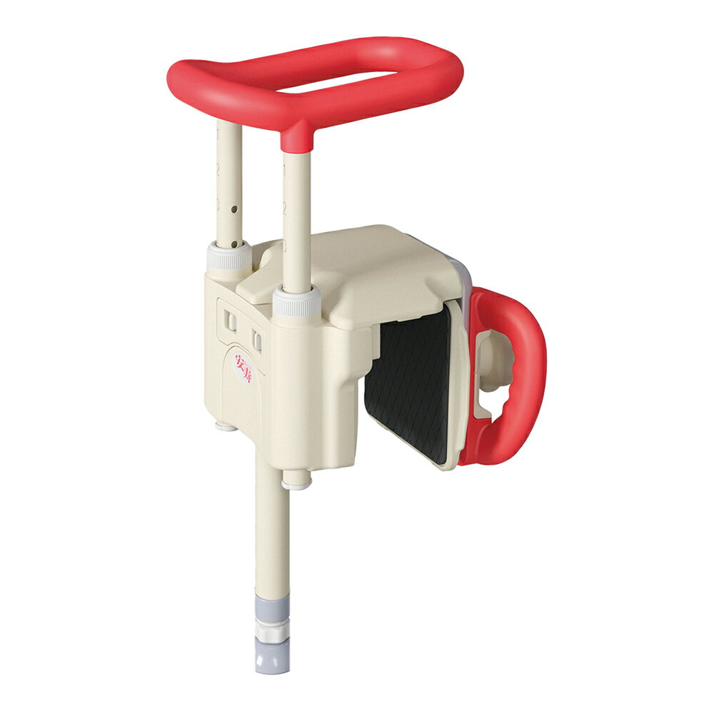 ユニットバス手すり（安寿）ショート レッド UST-130UB アロン化成