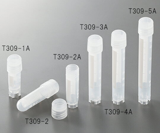 クライオバイアル　リップシールタイプ　2mL　外ネジ・丸底 T309-2 Simport