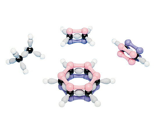 分子モデルシステム　環状有機セット　Molymod MOS-900-4 その他■特徴■■仕様■●仕様：環状有機セット●セット内容：カーボン12/18、水素結合9/18●材質：プラスチック