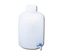 【おまとめお得な2個セット】レバーコック付瓶 広口丸型 20L 1個 1036-06 ニッコー・ハンセン