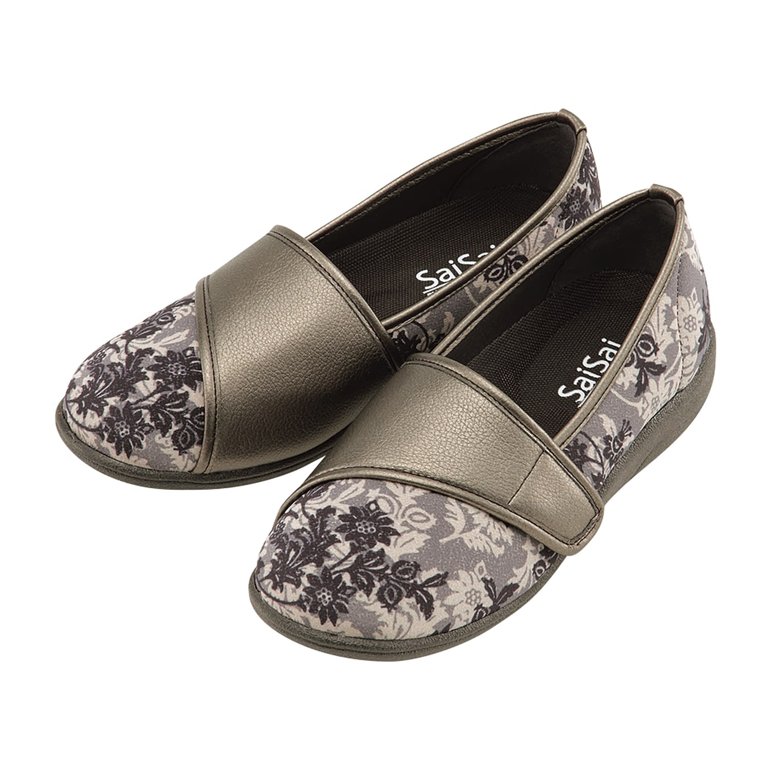 マリアンヌ SaiSaiフラワープリント W940(21.5CM)ブラック(4.0)