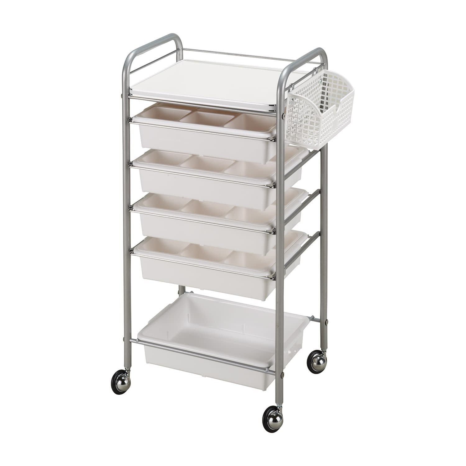 西村製作所 アプリワゴン（仕切りケースタイプ） 024(ホワイト)