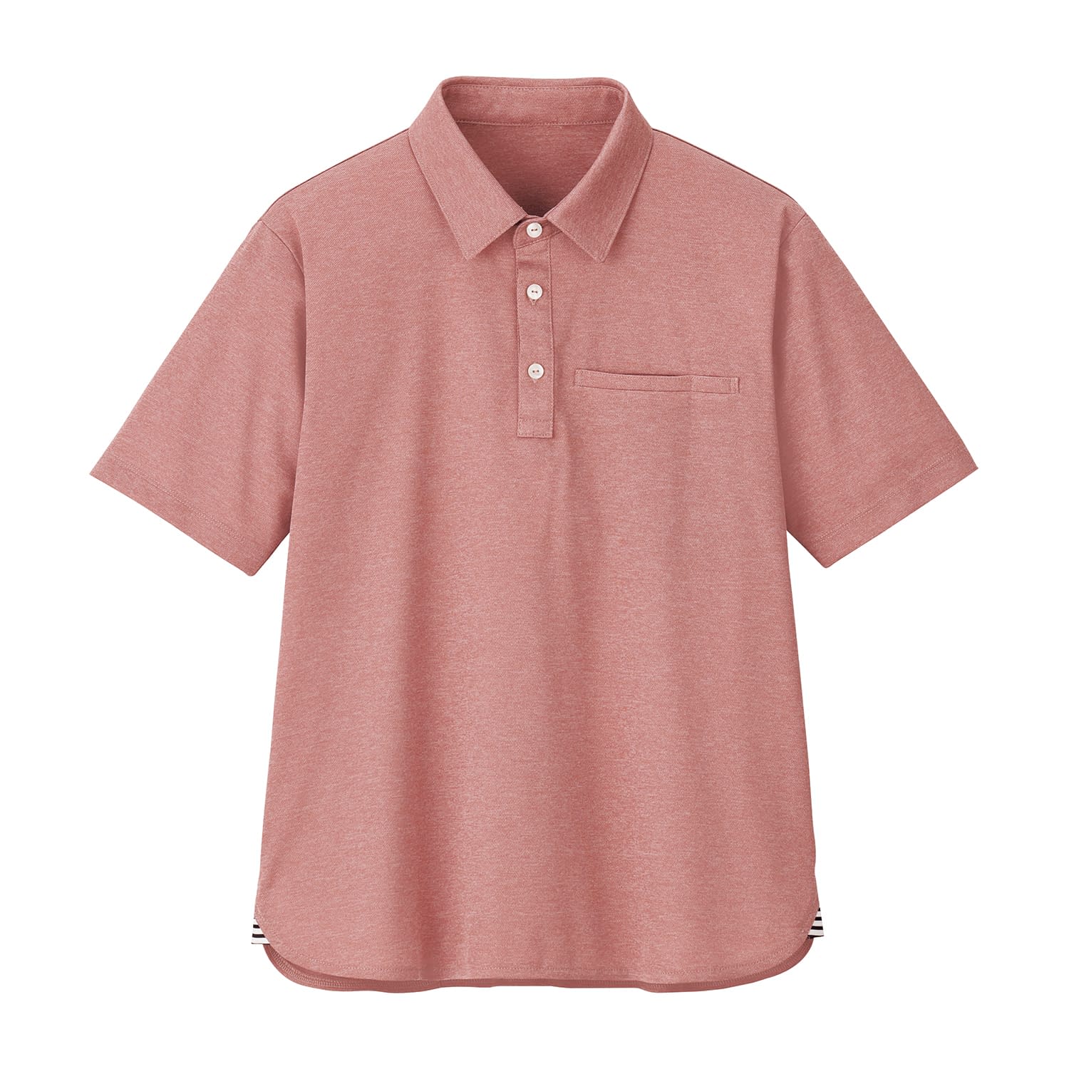 カーシーカシマ 介護・看護用ポロシャツ フィーカポロ M HEART GREENHSP017-9(サンセットピンク)