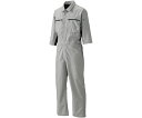 日の丸繊維 七分袖続服 (ポリエステル65%・綿35%) グレー M 1着