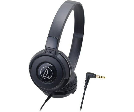 オーディオテクニカ ポータブルヘッドホン　104dB/mW　ブラック 1個 ATH-S100BK