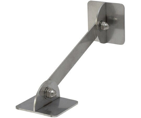 ティーエフサービス ステンレス製　転倒防止可動式金具　小　（正方形タイプ）　床壁兼用　50×50mm　ジ..