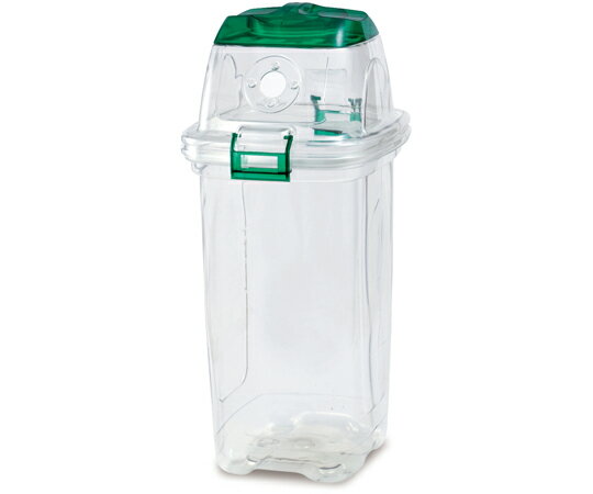 テラモト 透明エコダスター　#45　ペットボトルキャップ用　グリーン 1台 DS4590450